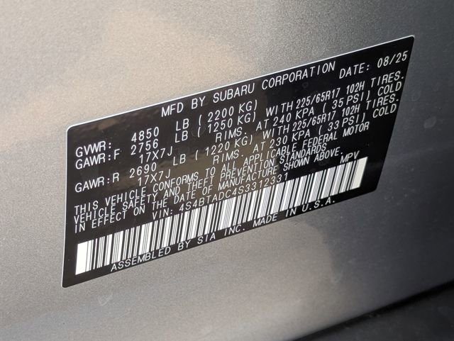 Certified 2025 Subaru Outback Premium w/ Popular Package #1A AWD/4WD image 39