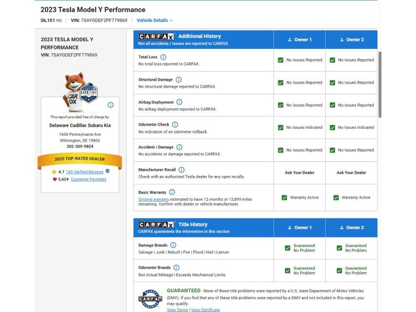 Used 2023 Tesla Model Y Performance AWD/4WD image 8