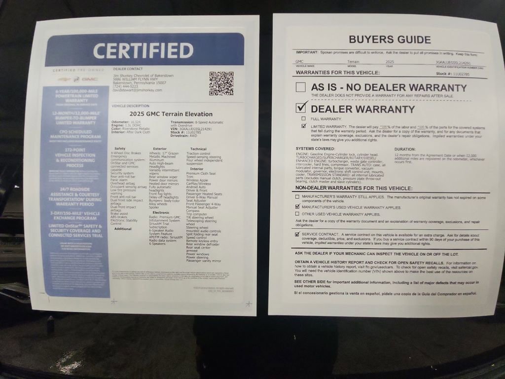 Certified 2025 GMC Terrain Elevation image 36