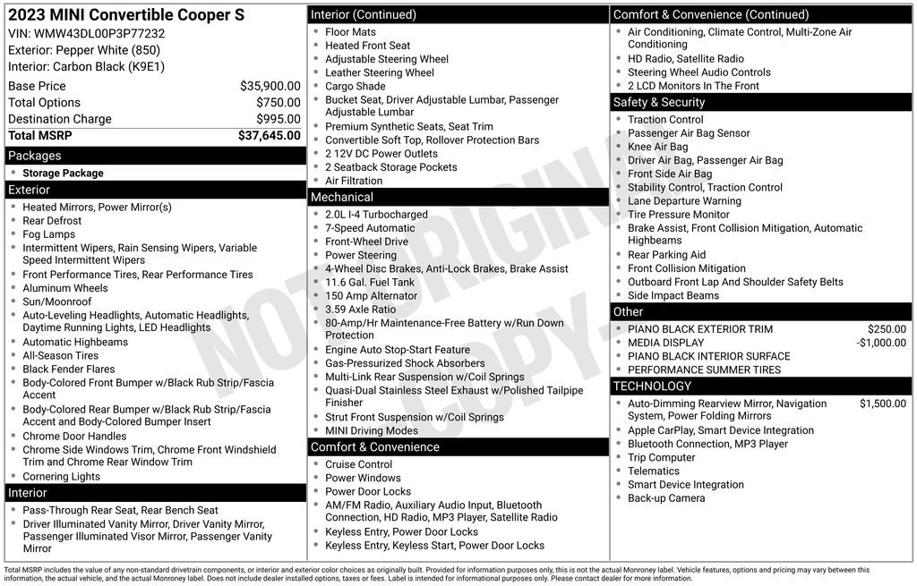 Used 2023 MINI Cooper S image 22