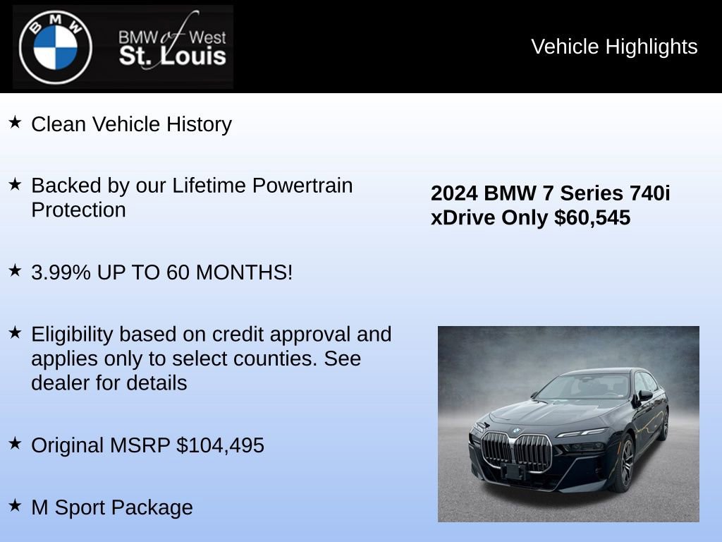 Used 2024 BMW 740i xDrive image 8