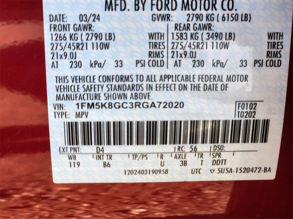 Used 2024 Ford Explorer ST w/ Equipment Group 401A image 28