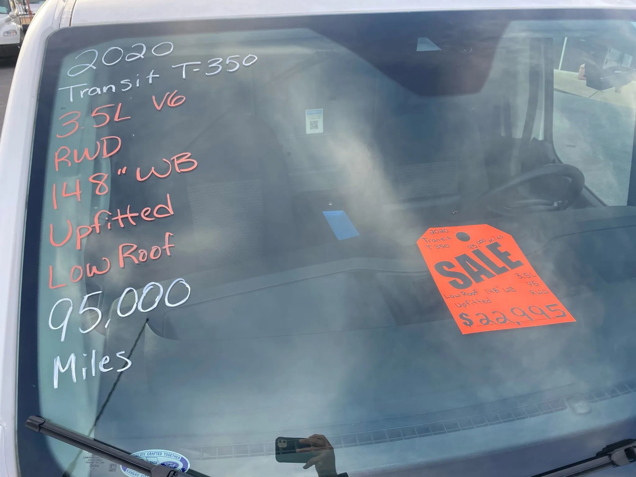 Used 2020 Ford Transit 350 Low Roof w/ Upfitter Package image 3