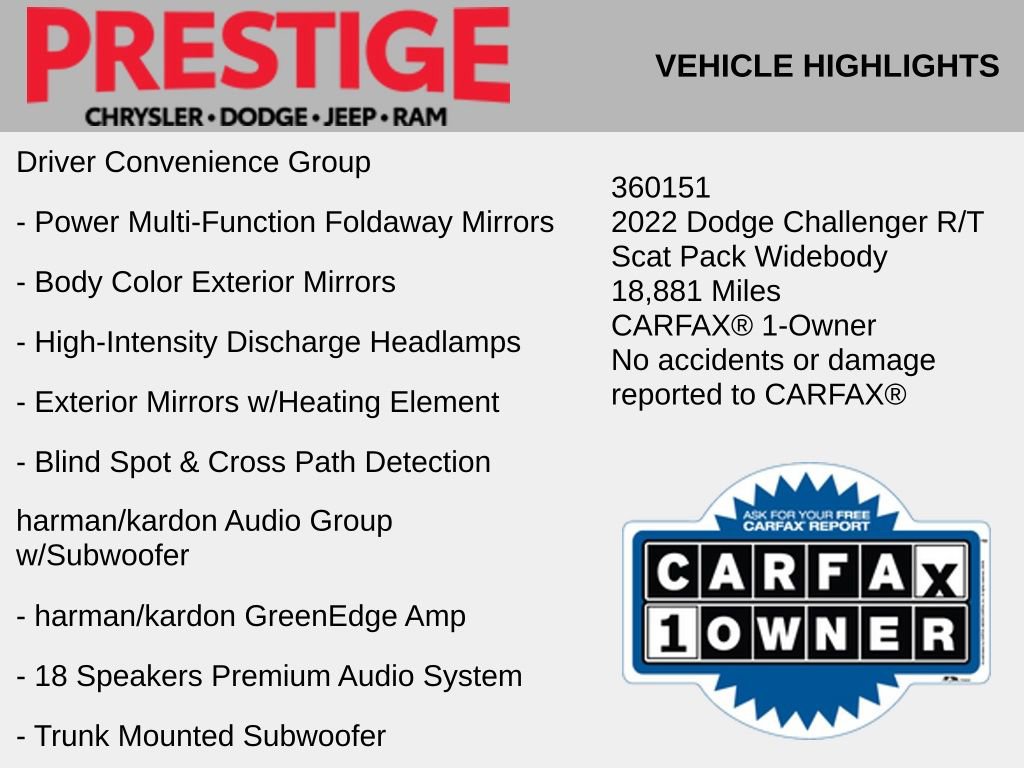 Used 2022 Dodge Challenger R/T Scat Pack RWD image 6
