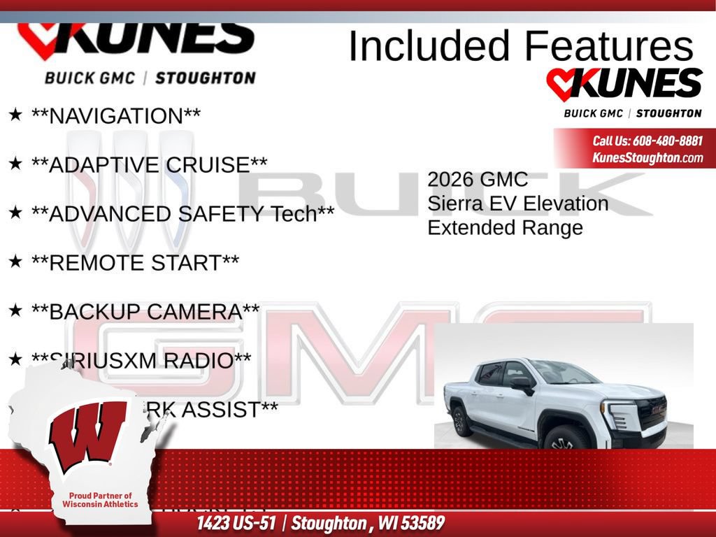 New 2026 GMC Sierra EV Elevation w/ Premium Package AWD/4WD image 4