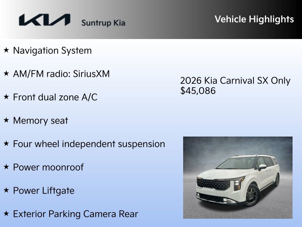 New 2026 Kia Carnival SX image 7