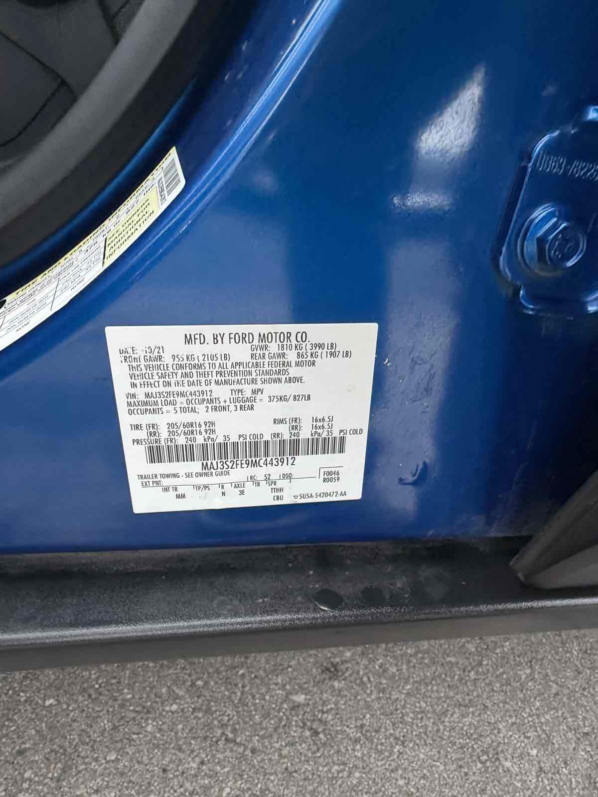 Used 2021 Ford EcoSport S FWD image 18