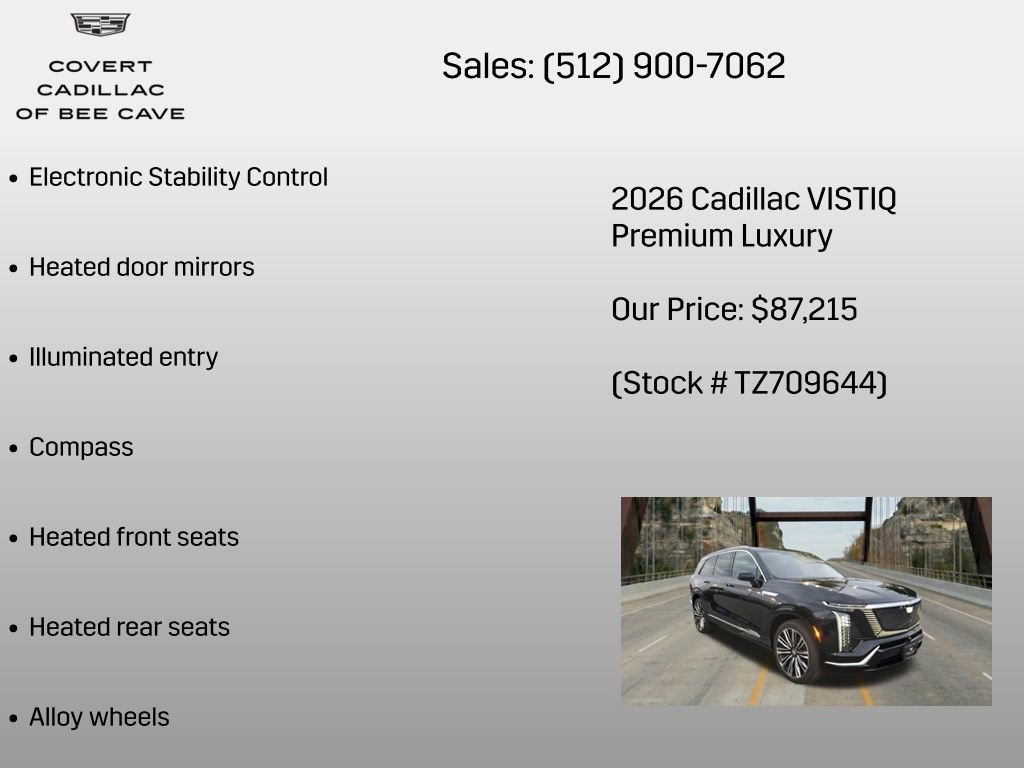 New 2026 Cadillac Vistiq Premium Luxury image 12