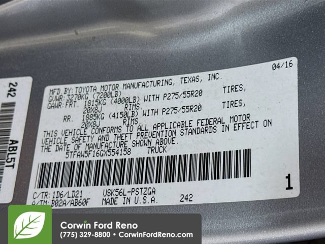 Used 2016 Toyota Tundra 1794 Edition AWD/4WD image 31