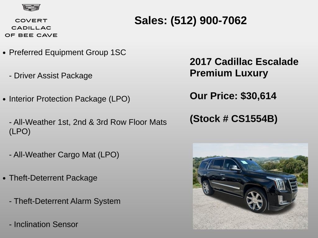 Used 2017 Cadillac Escalade Premium Luxury RWD image 18