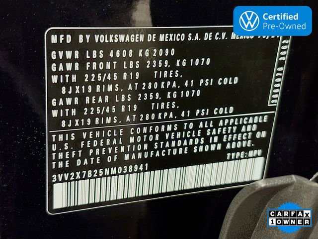 Certified 2022 Volkswagen Taos SEL w/ Panoramic Sunroof Package image 33