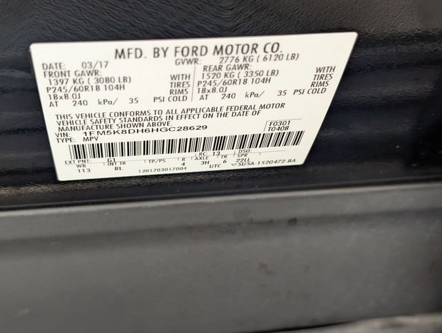 Used 2017 Ford Explorer XLT w/ Equipment Group 202A AWD/4WD image 41