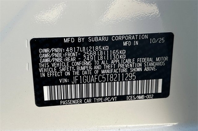 New 2026 Subaru Impreza 2.0i Sport image 24