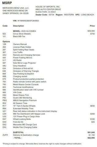 Certified 2025 Mercedes-Benz GLC 350e 4MATIC image 4