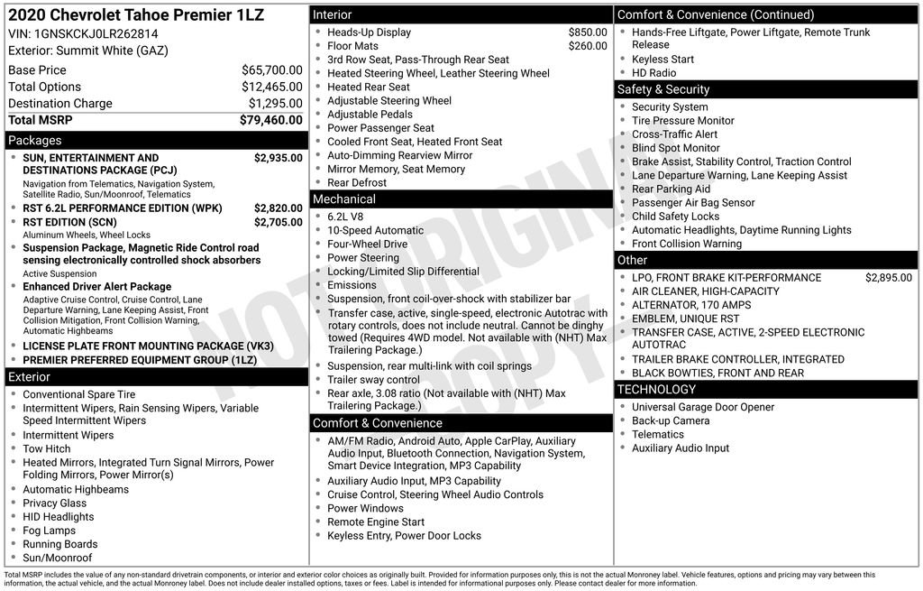Used 2020 Chevrolet Tahoe Premier AWD/4WD image 39