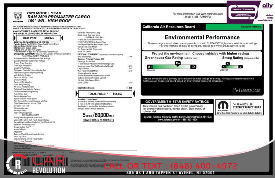 Used 2023 RAM ProMaster 2500 FWD image 12