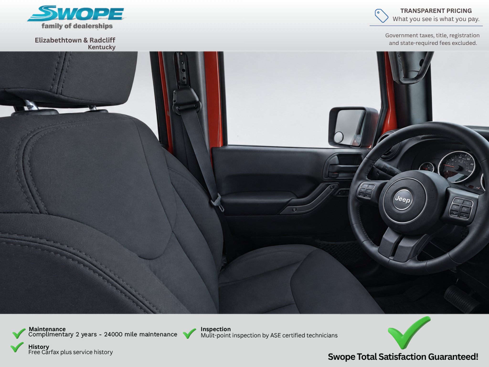 Used 2015 Jeep Wrangler Unlimited Sport w/ Quick Order Package 24S AWD/4WD image 13