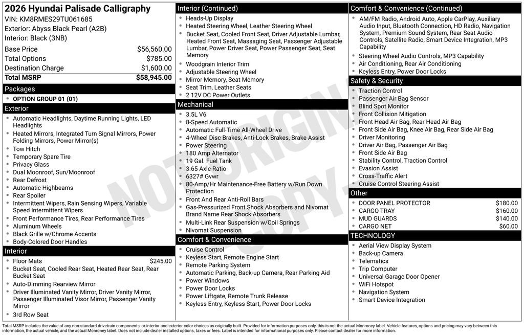 Certified 2026 Hyundai Palisade Calligraphy AWD/4WD image 35