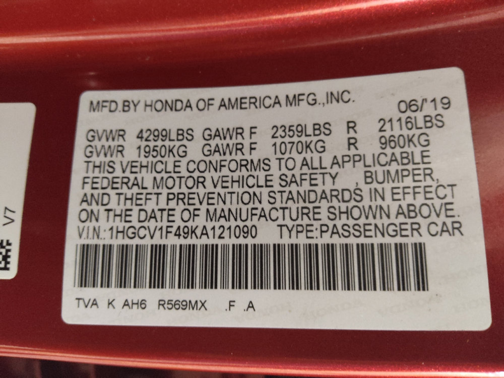 Used 2019 Honda Accord EX image 33