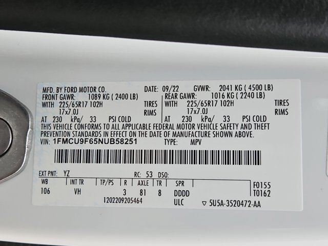 Used 2022 Ford Escape S AWD/4WD image 23