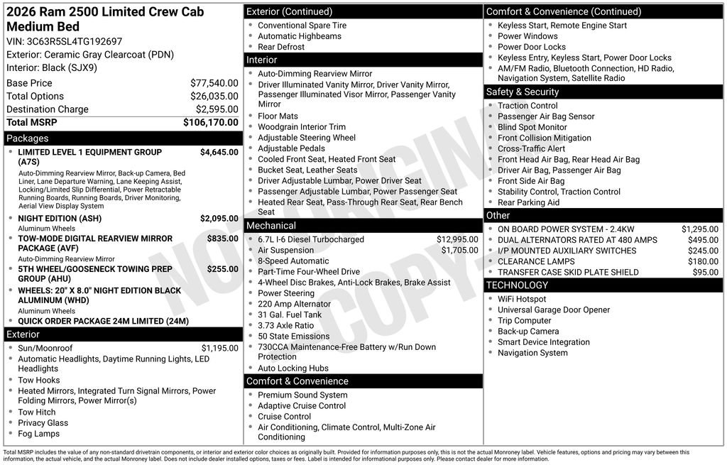 Used 2026 RAM 2500 Limited AWD/4WD image 42