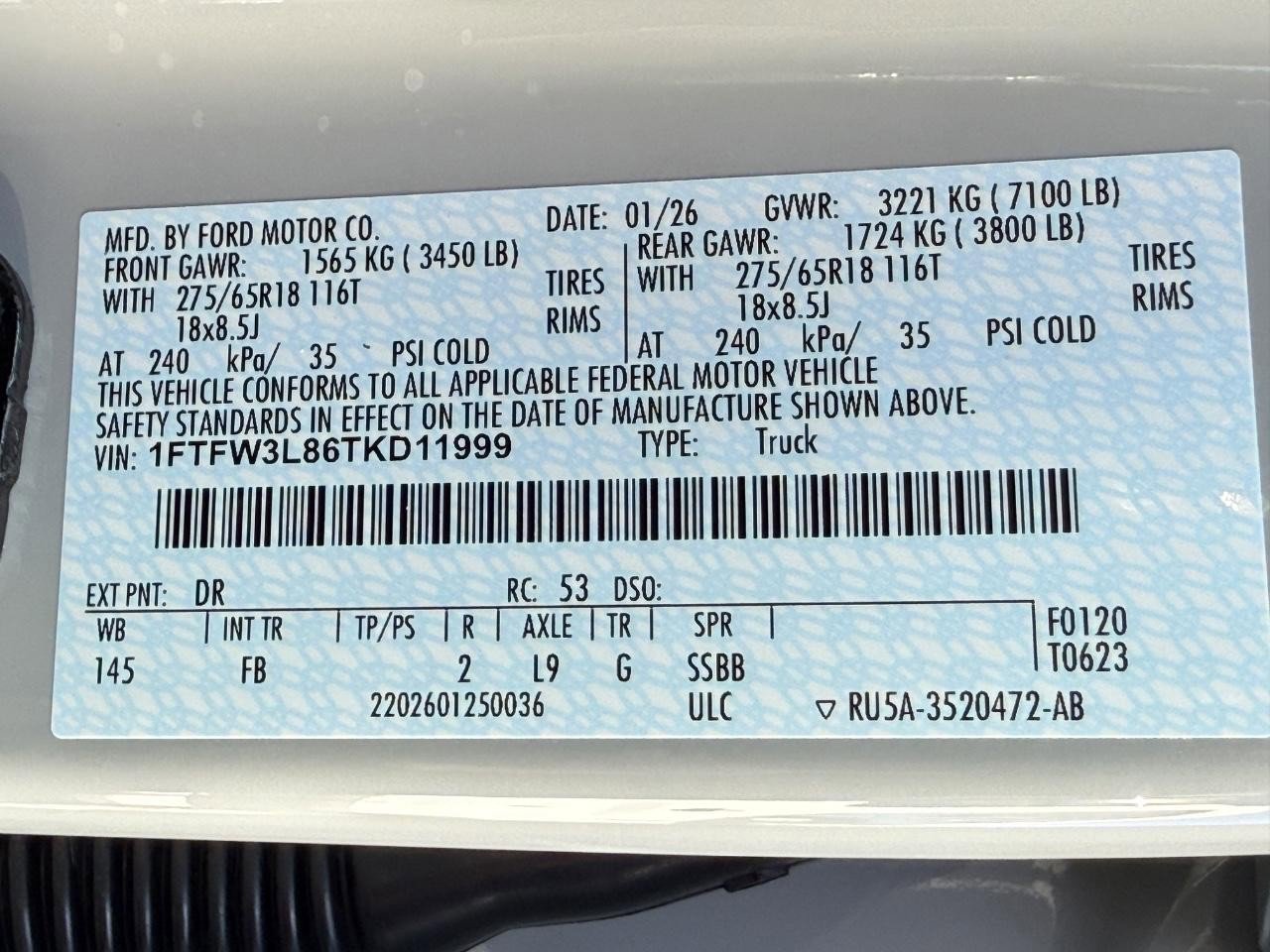 New 2026 Ford F150 XLT w/ Equipment Group 302A MID image 22