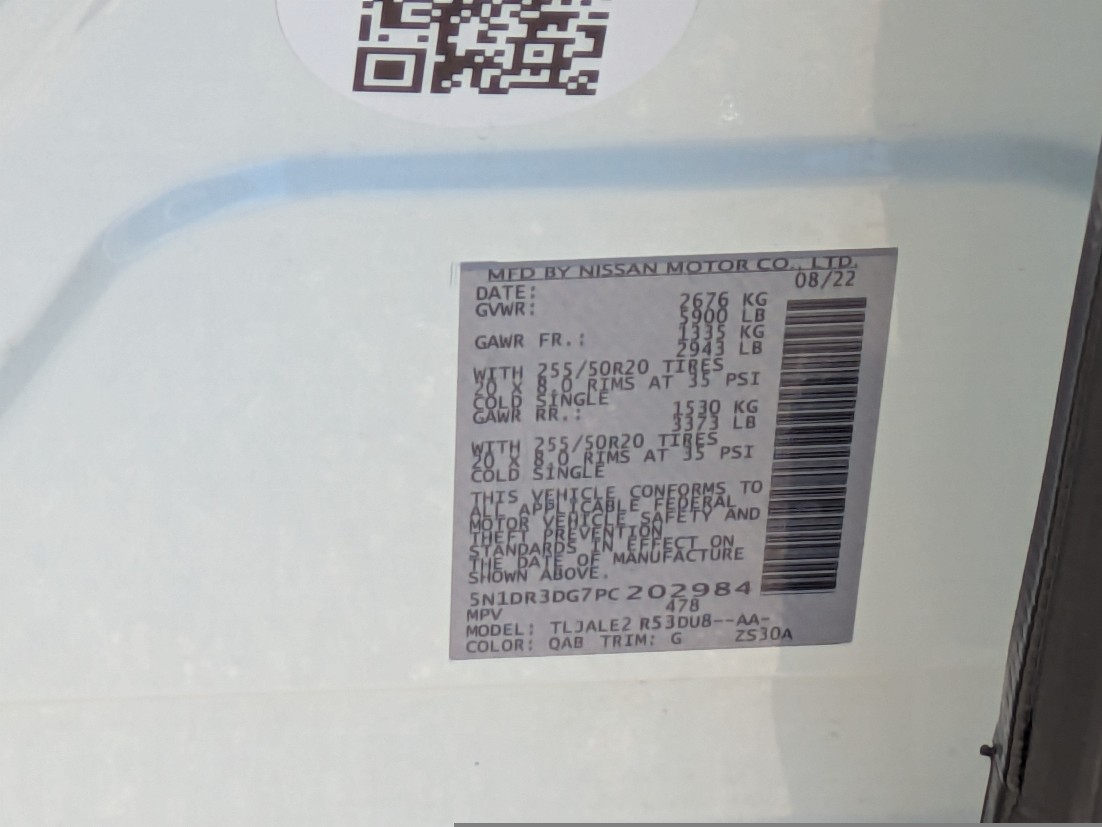 Used 2023 Nissan Pathfinder Platinum w/ Cargo Package FWD image 33