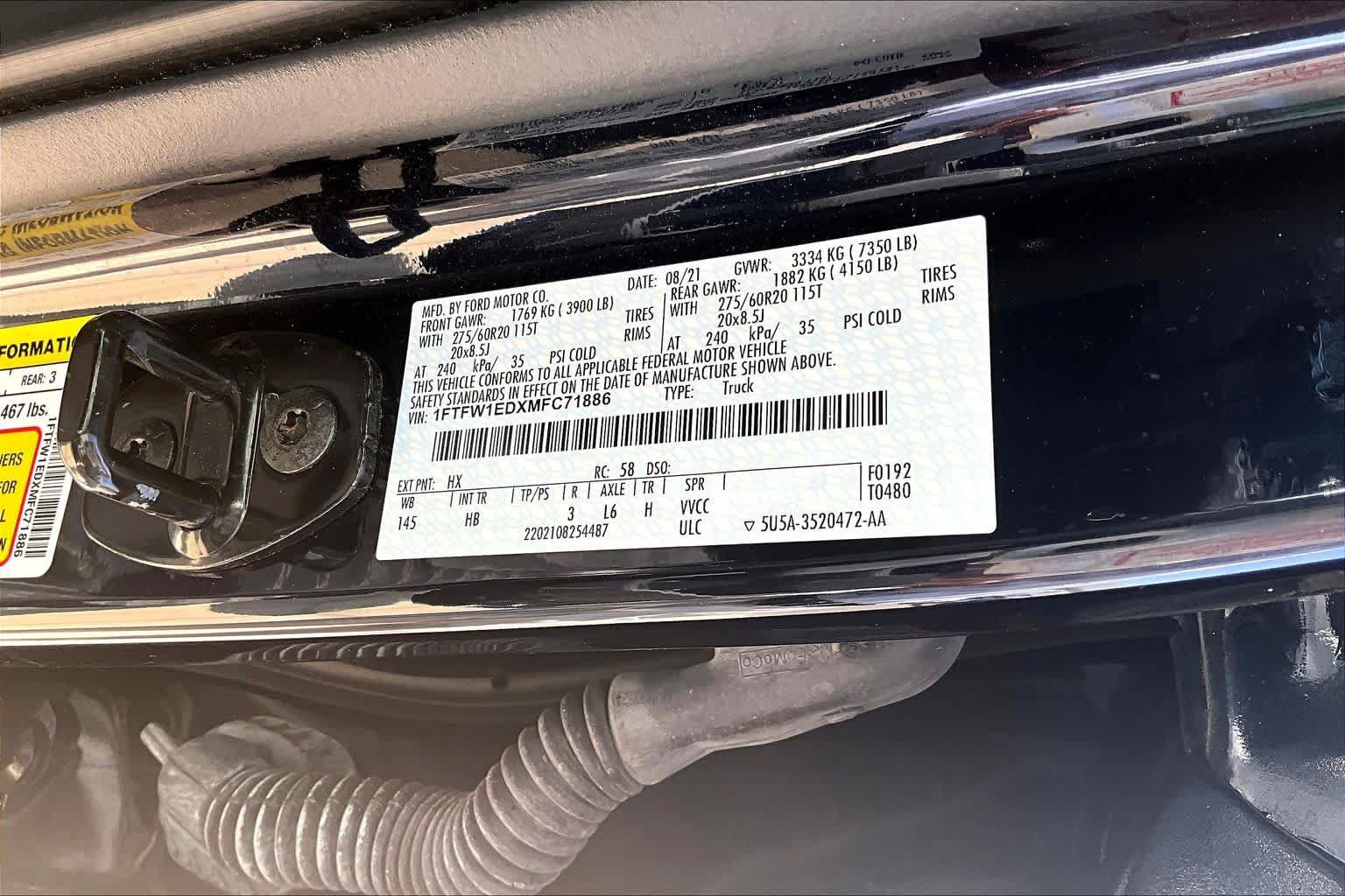 Used 2021 Ford F150 Lariat w/ Equipment Group 502A High AWD/4WD image 38