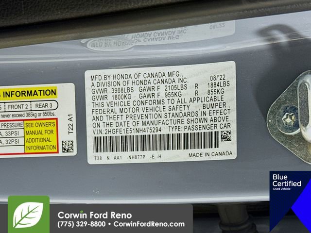 Used 2022 Honda Civic Si image 34