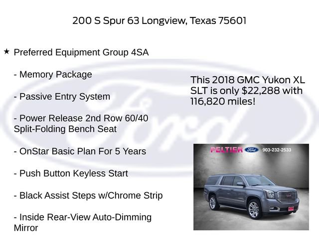 Used 2018 GMC Yukon XL SLT w/ Premium Edition RWD image 5
