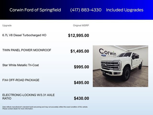 Used 2024 Ford F350 Platinum w/ FX4 Off-Road Package AWD/4WD image 6