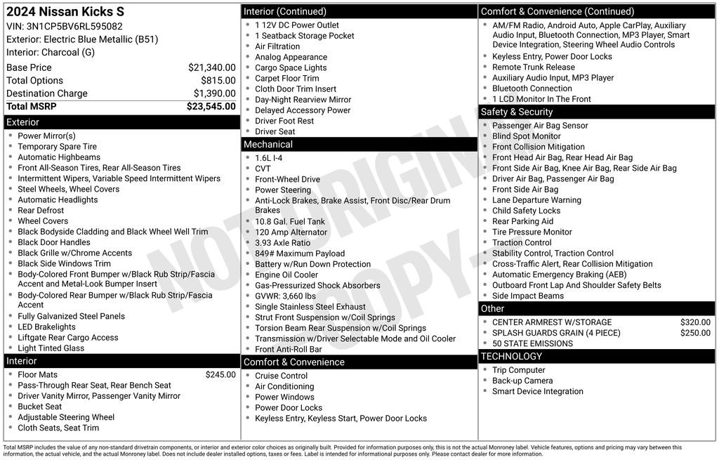 Certified 2024 Nissan Kicks S image 39