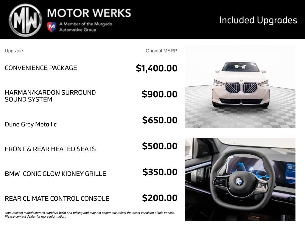 Certified 2026 BMW X3 xDrive30i w/ Convenience Package AWD/4WD image 4