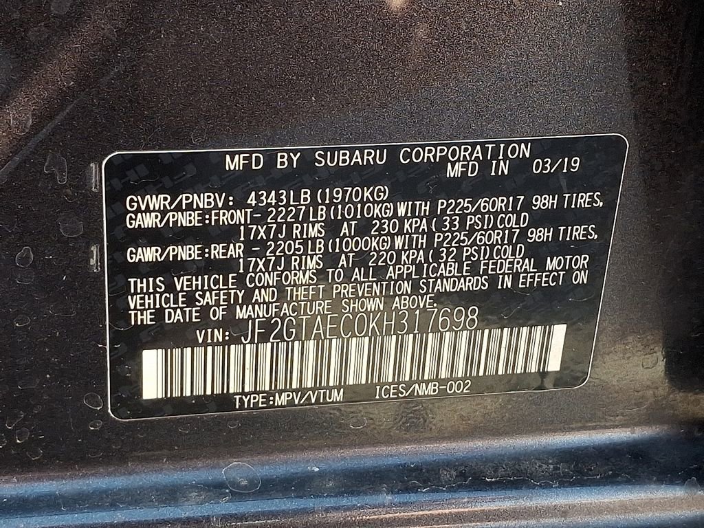 Used 2019 Subaru Crosstrek 2.0i Premium w/ Eyesight System AWD/4WD image 23