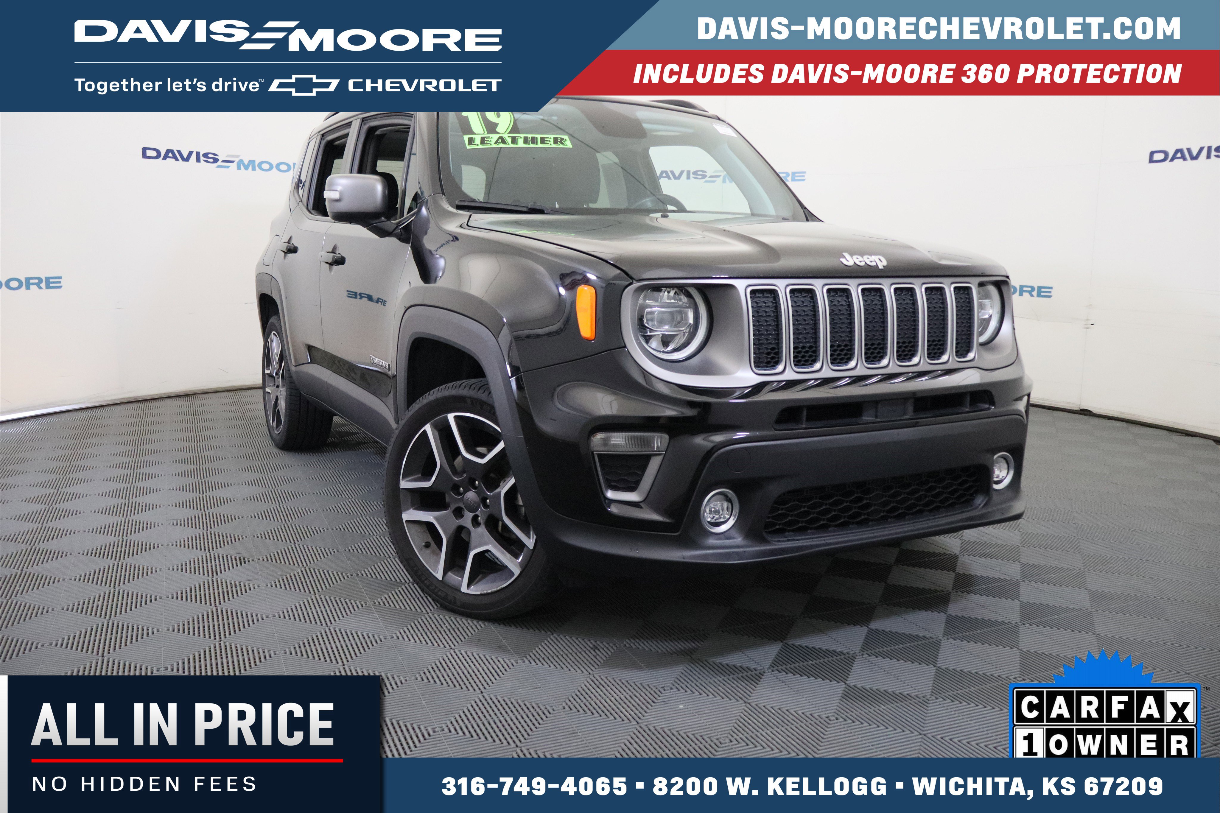 Used 2019 Jeep Renegade Limited w/ UConnect 8.4 Nav Group AWD/4WD image 1