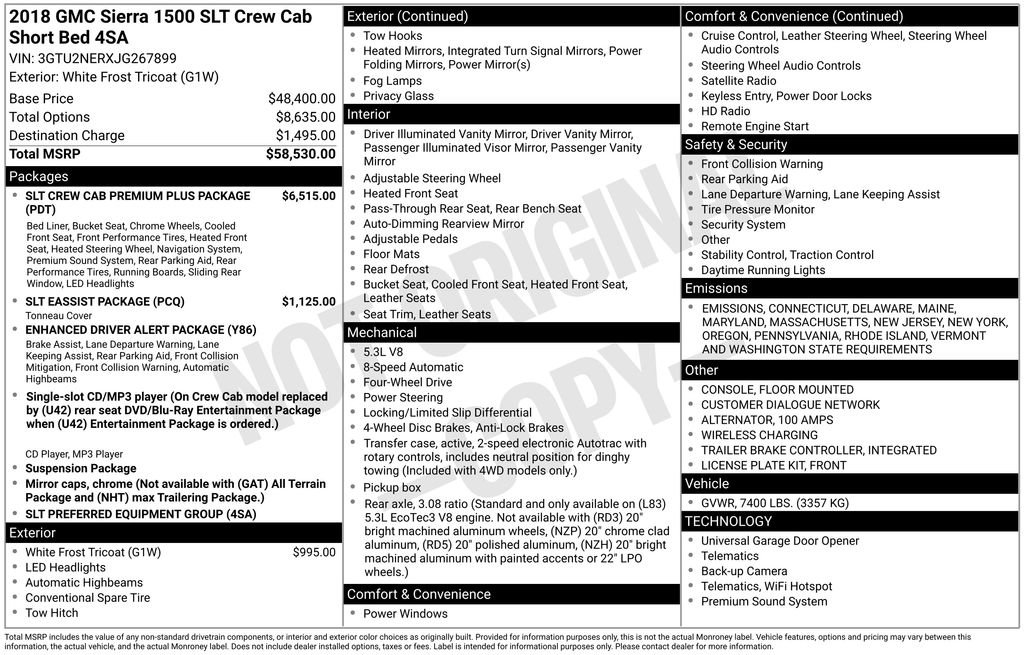 Used 2018 GMC Sierra 1500 SLT image 44