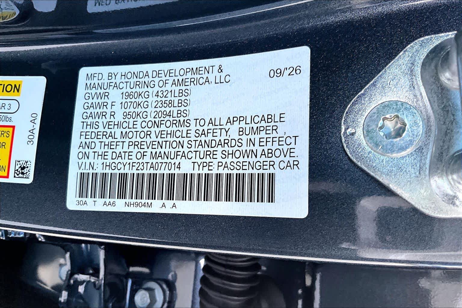 New 2026 Honda Accord LX image 18