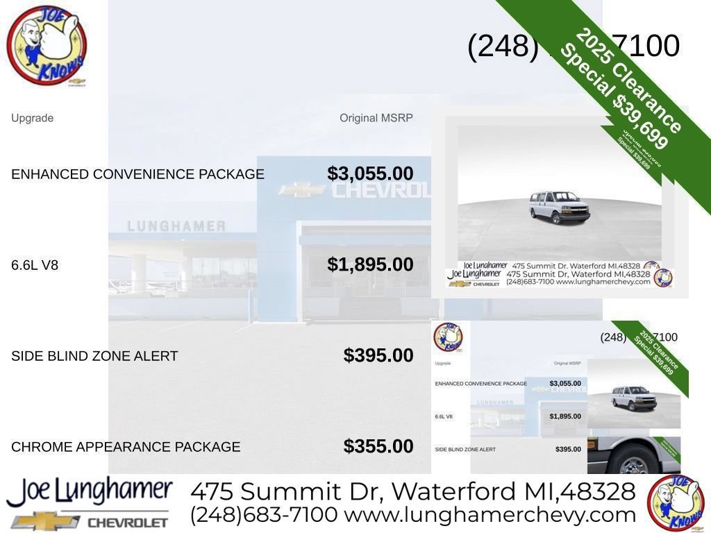 New 2025 Chevrolet Express 2500 w/ Enhanced Convenience Package RWD image 9