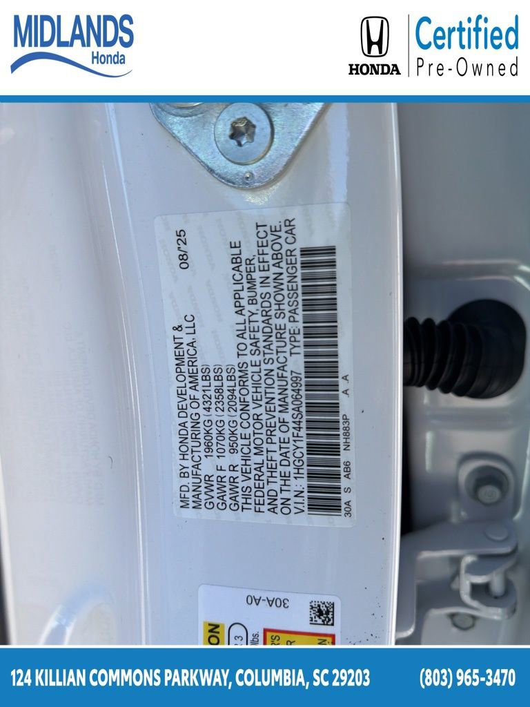 Certified 2025 Honda Accord SE image 26