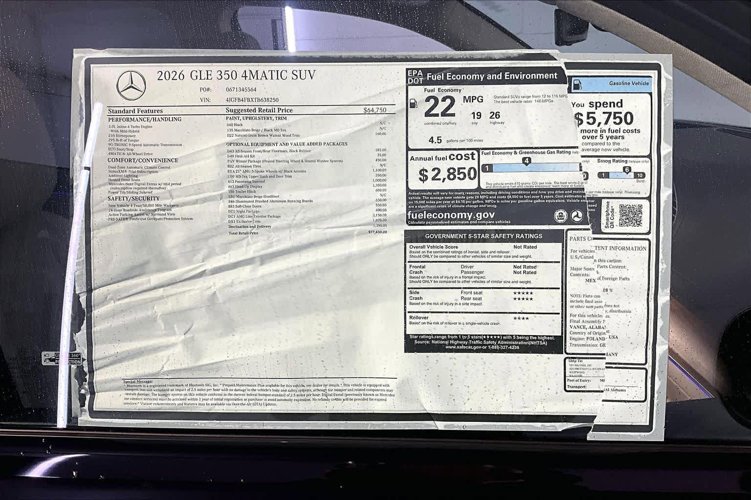New 2026 Mercedes-Benz GLE 350 4MATIC image 18