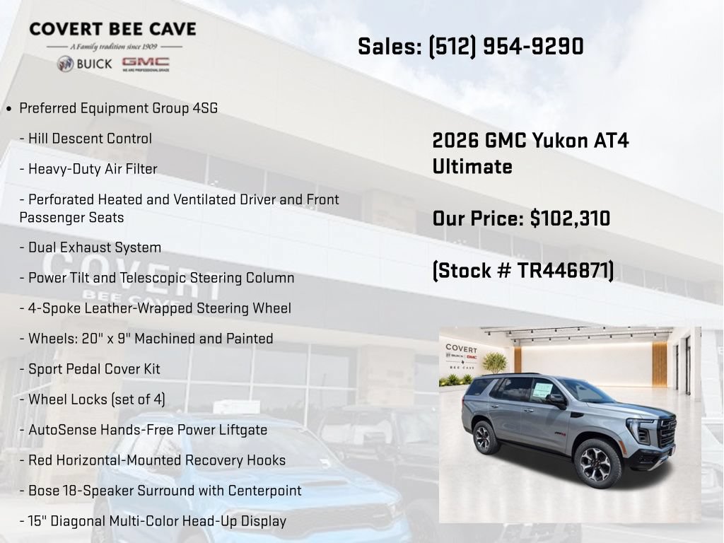 New 2026 GMC Yukon AT4 Ultimate AWD/4WD image 10