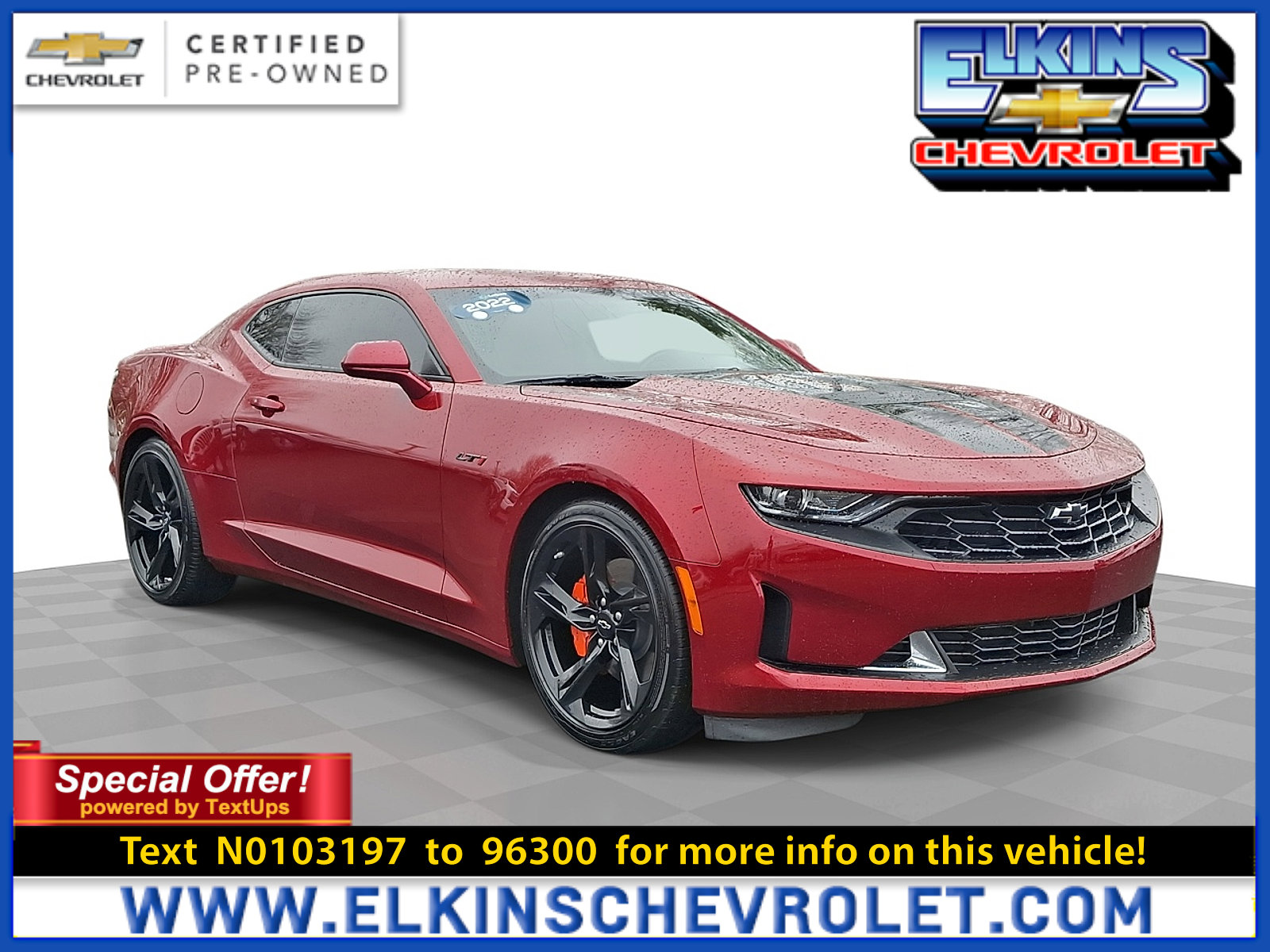 Certified 2022 Chevrolet Camaro LT w/ RS Package image 1