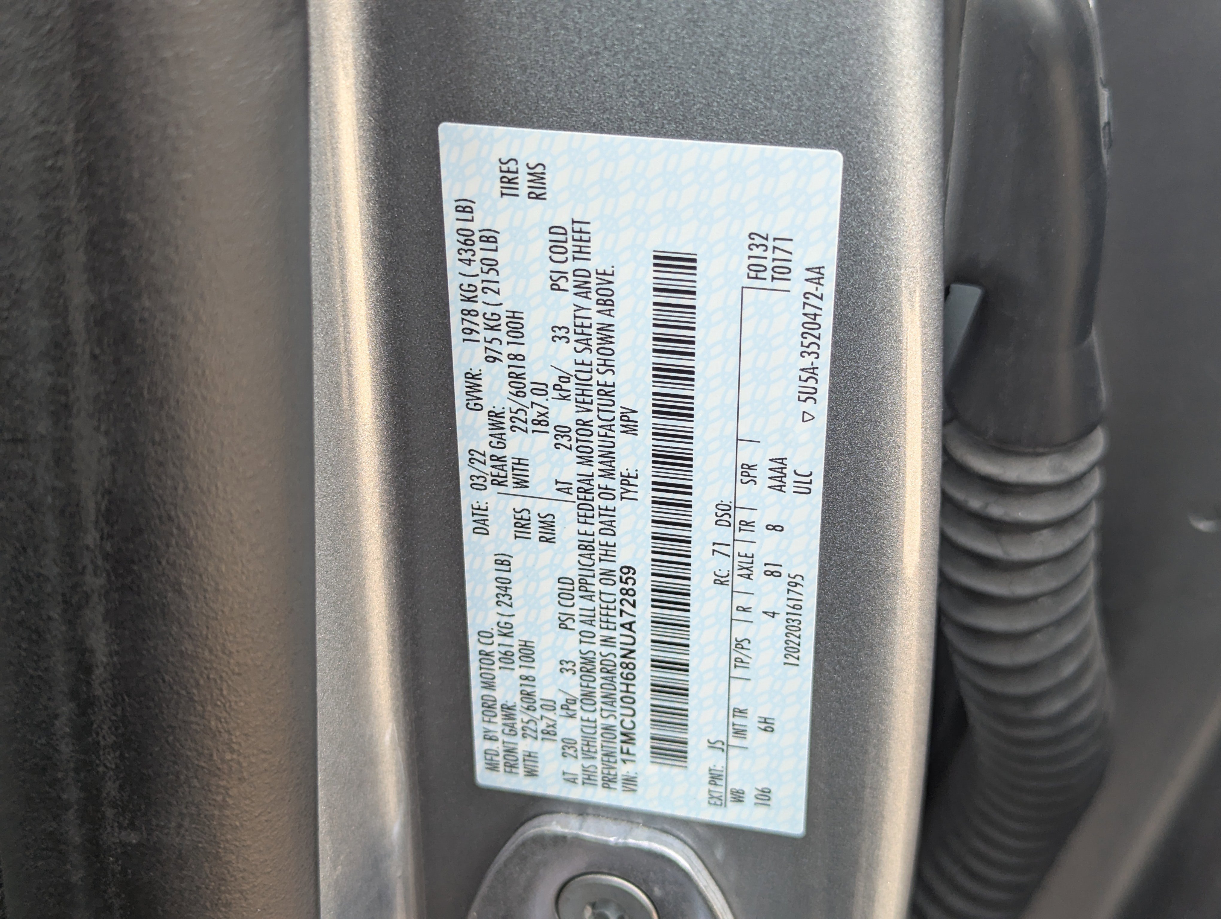 Used 2022 Ford Escape SEL image 39