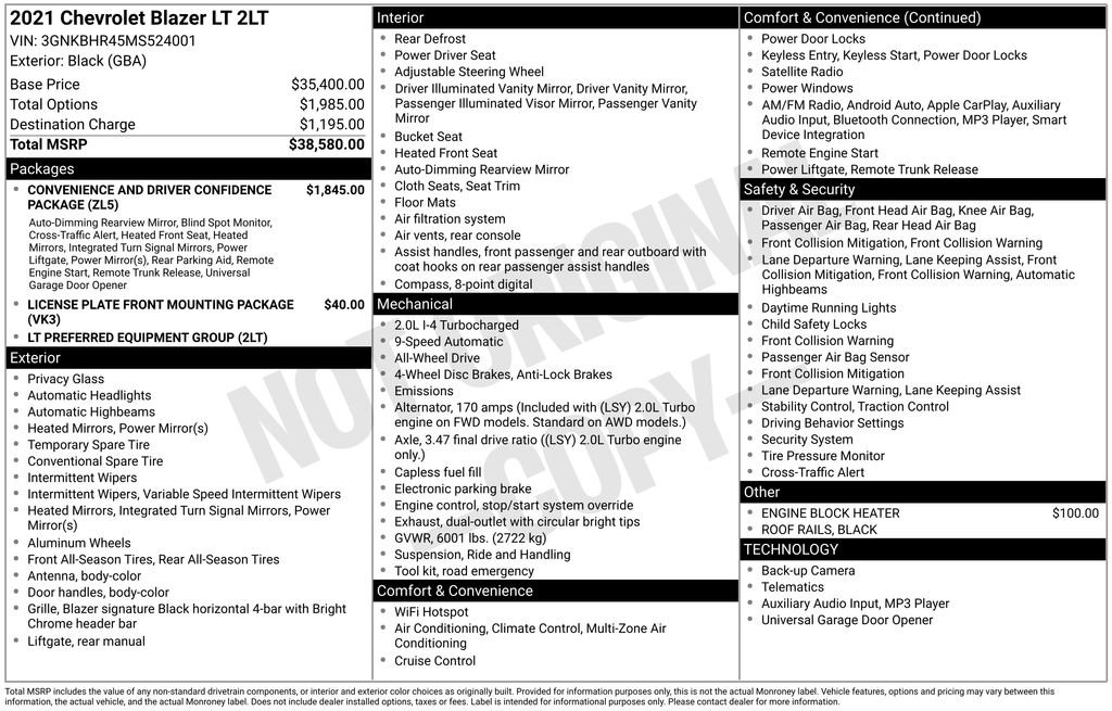 Used 2021 Chevrolet Blazer LT image 6