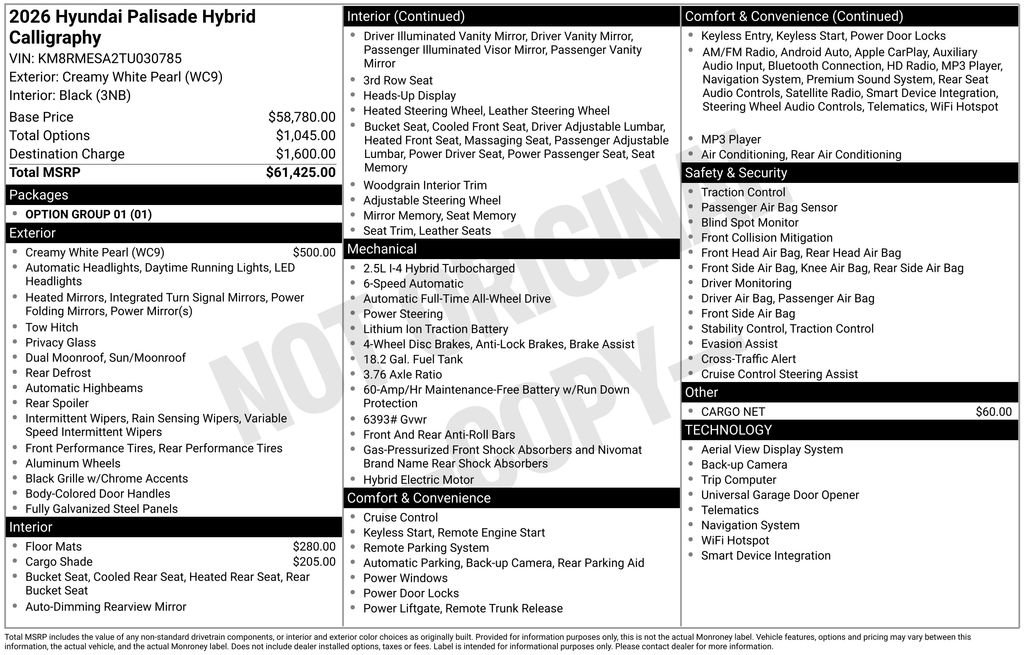 Used 2026 Hyundai Palisade Calligraphy image 42