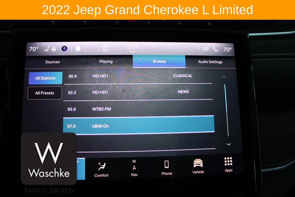 Used 2022 Jeep Grand Cherokee L Limited w/ Trailer Tow Group (B) image 54