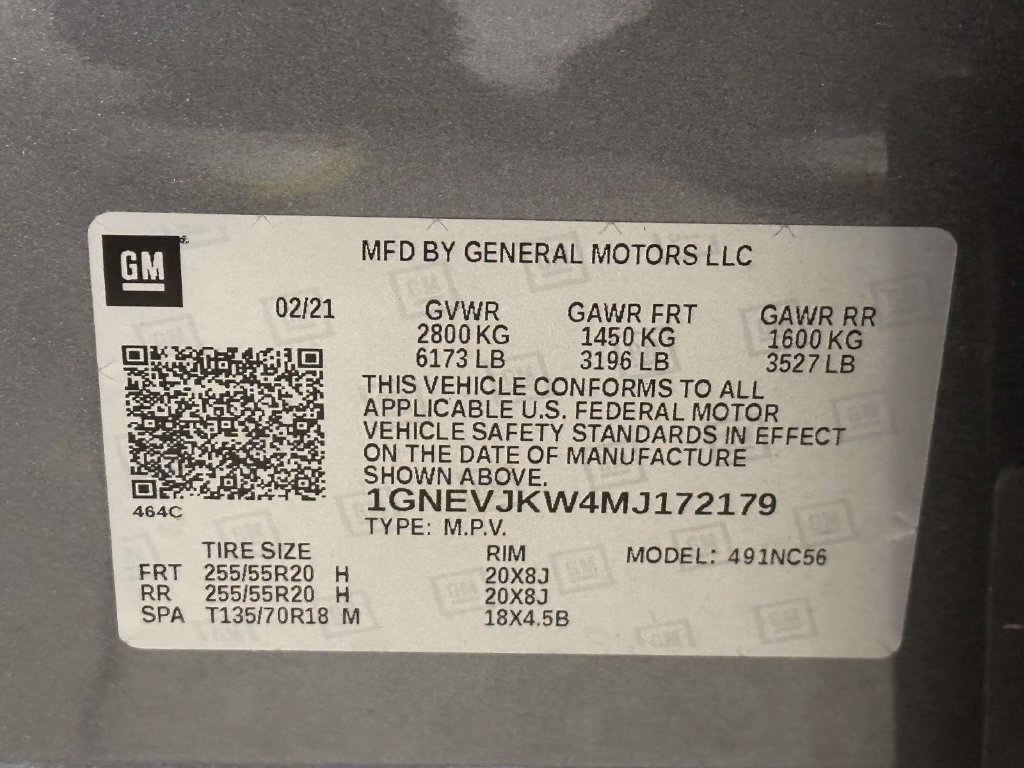 Certified 2021 Chevrolet Traverse RS w/ LPO, Floor Liner Package AWD/4WD image 32