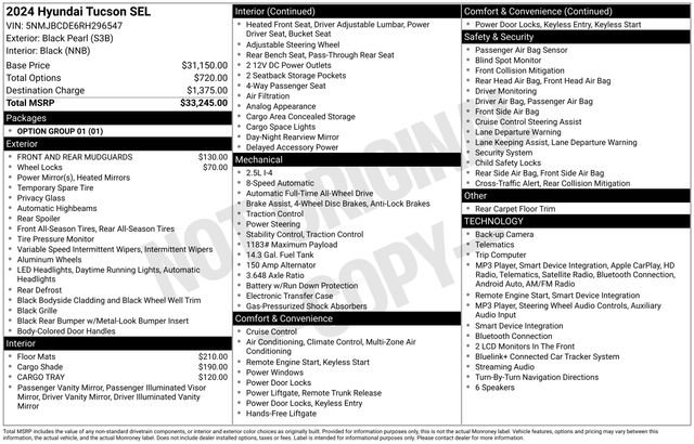 Used 2024 Hyundai Tucson SEL AWD/4WD image 46