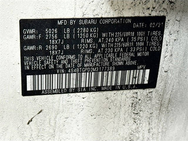 Used 2021 Subaru Outback Touring XT image 29