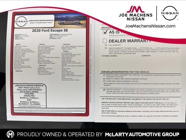 Used 2020 Ford Escape SE image 30